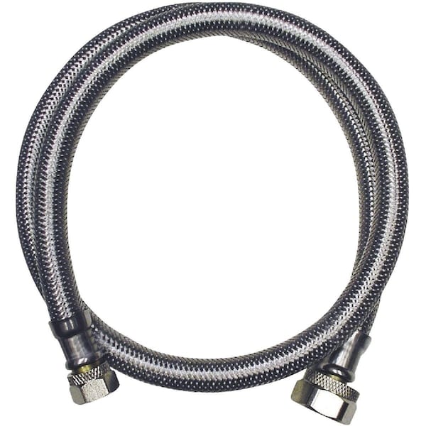 All-Source 3/8 In. C X 1/2 In. F X 9 In. L Stainless Steel Faucet Connector 496-000 - main